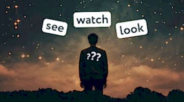 В чем разница между look, see и watch?