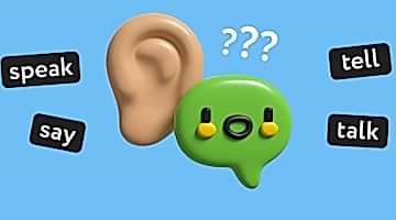 Разница в употреблении глаголов speak, say, tell, talk